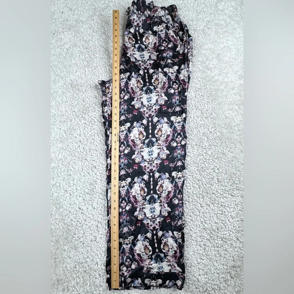 Chloe Kristyn Flowy Lightweight Floral Flower Boho Pants. Medium. Made in USA - Picture 11 of 12